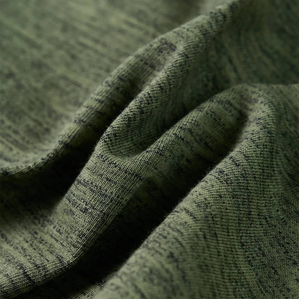 Tricou de copii cu mâneci lungi, kaki melanj, 116 GartenMobel Dekor