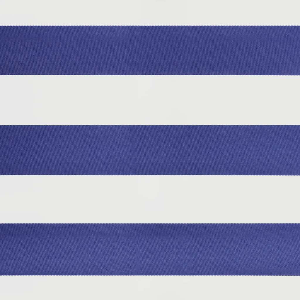 Copertină retractabilă albastru/alb, 4,5x3 m, textil/aluminiu GartenMobel Dekor