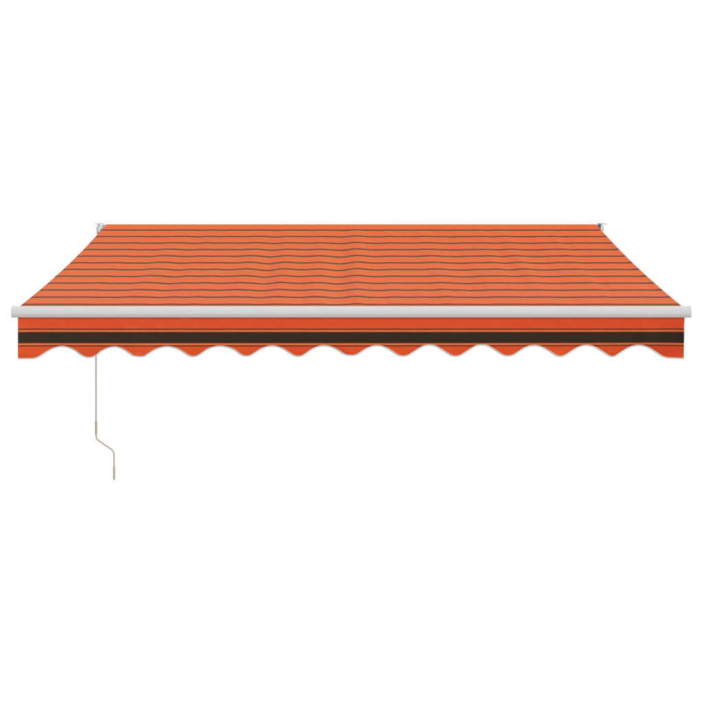 Copertină retractabilă automată, portocaliu și maro, 3x2,5 m GartenMobel Dekor
