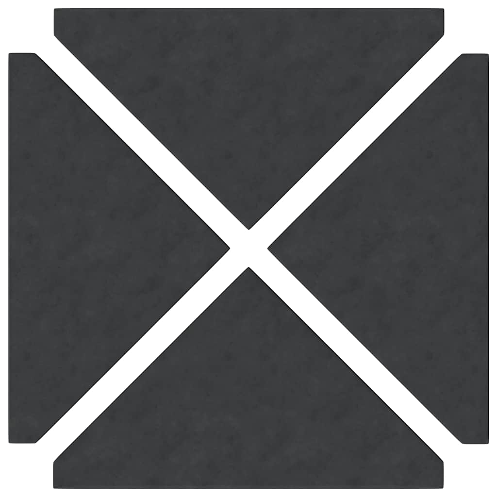 Plăci cu greutate umbrelă 4 buc Granit Negru Triunghiular 14 kg GartenMobel Dekor