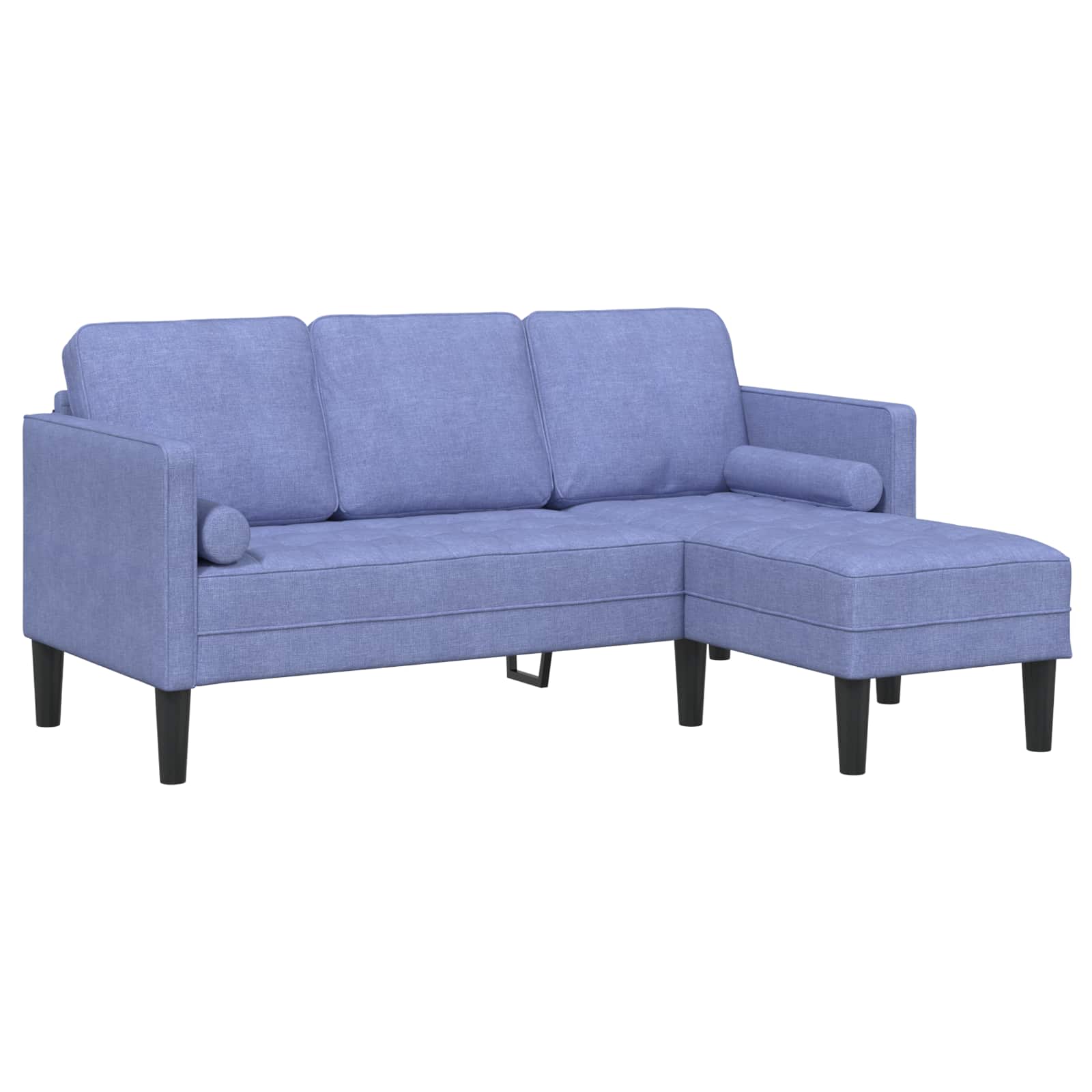 Set de canapea cu pernă 2 pcs Albastru Jeans Poliester GartenMobel Dekor