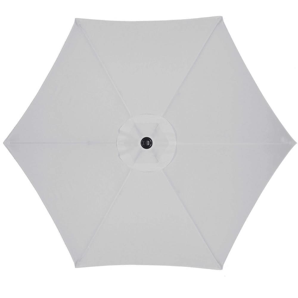 Umbrela terasa gradina, cu manivela si inclinare, diametru 260cm, gri Household NewTrend