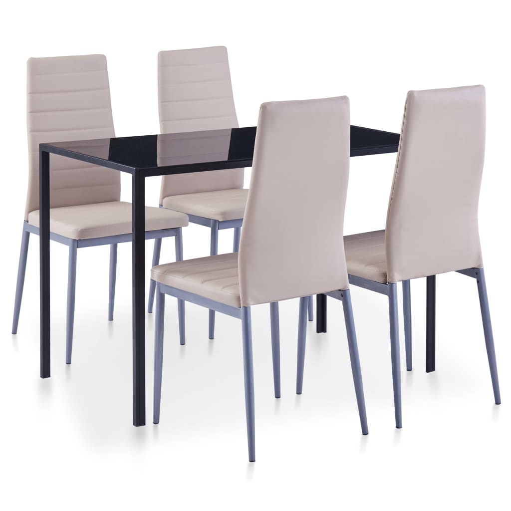 Set mobilier de bucătărie, 5 piese, cappuccino GartenMobel Dekor