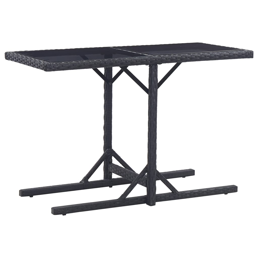 Set mobilier de grădină, 3 piese, negru GartenMobel Dekor