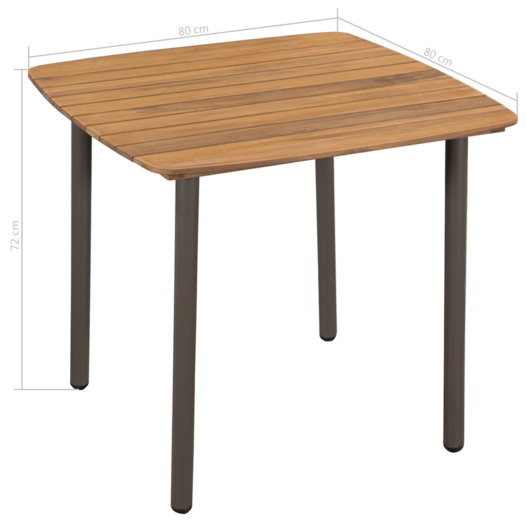 Set mobilier de grădină, 3 piese, negru, poliratan GartenMobel Dekor