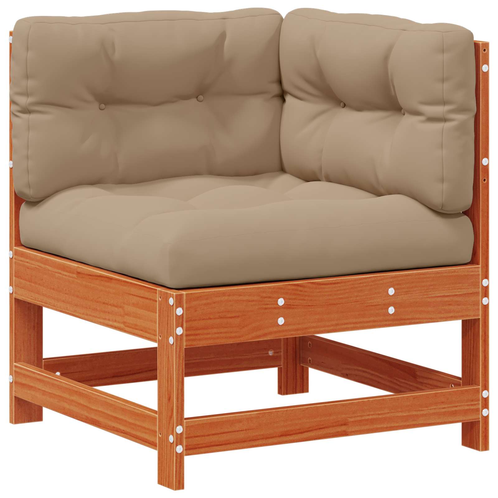 Set de lounge pentru grădină 7 pcs Maro Ceară Lemn masiv de pin GartenMobel Dekor