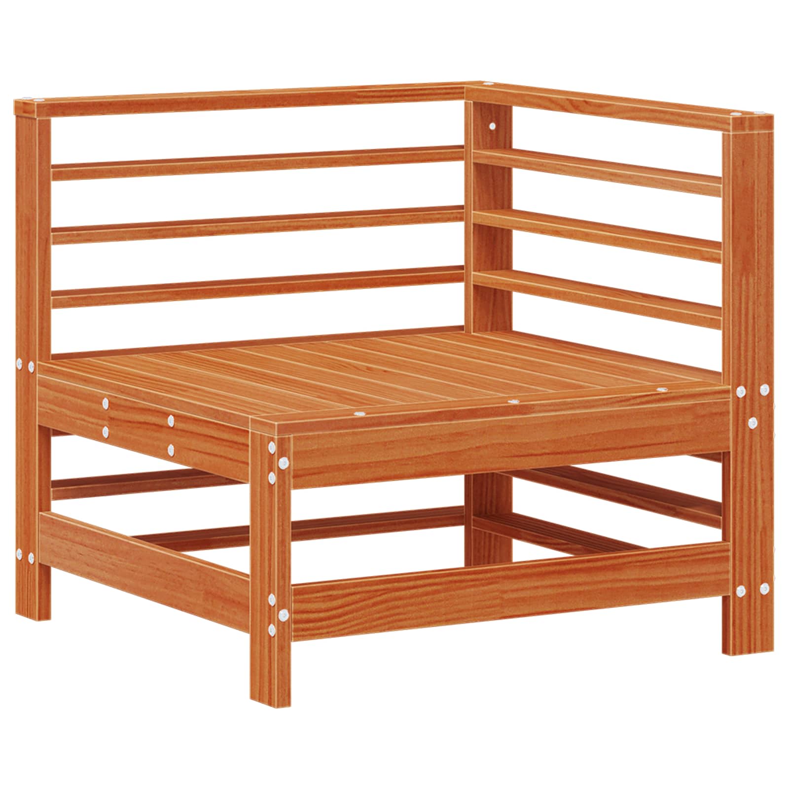 Set de lounge pentru grădină 7 pcs Maro Ceară Lemn masiv de pin GartenMobel Dekor