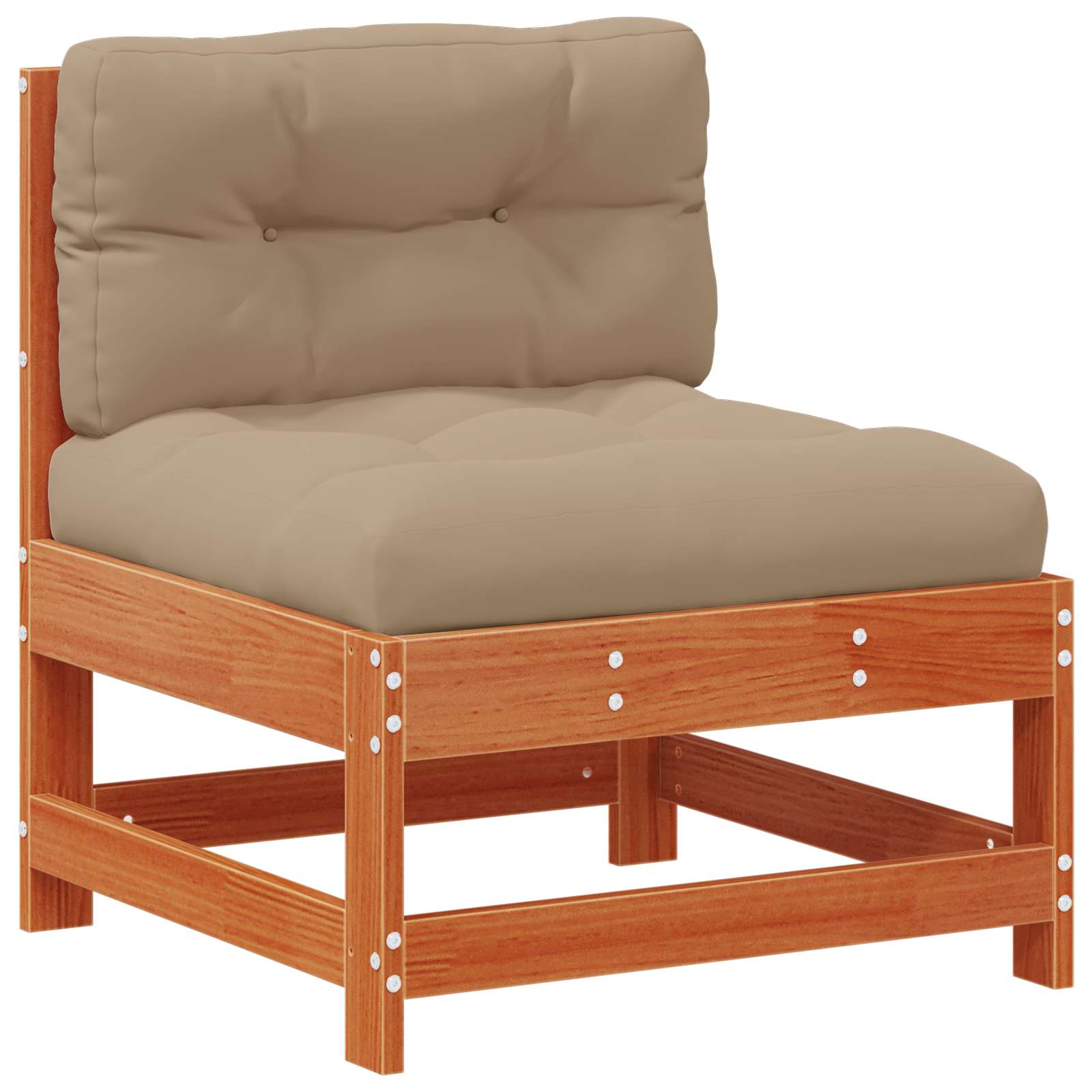 Set de lounge pentru grădină 7 pcs Maro Ceară Lemn masiv de pin GartenMobel Dekor