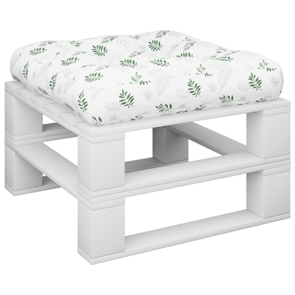 Pernă de paleți, model frunze, 50x50x12 cm, textil GartenMobel Dekor