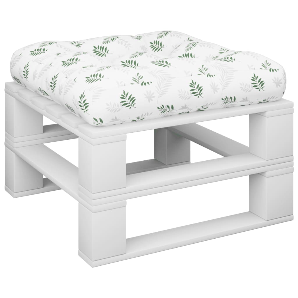 Pernă de paleți, model frunze, 60x60x12 cm, textil GartenMobel Dekor