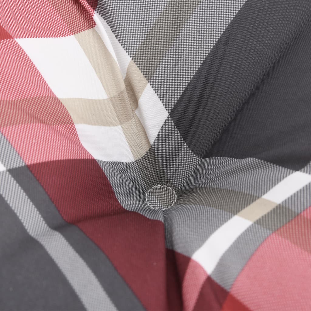 Pernă de paleți, roșu carouri, 60x40x12 cm, material textil GartenMobel Dekor