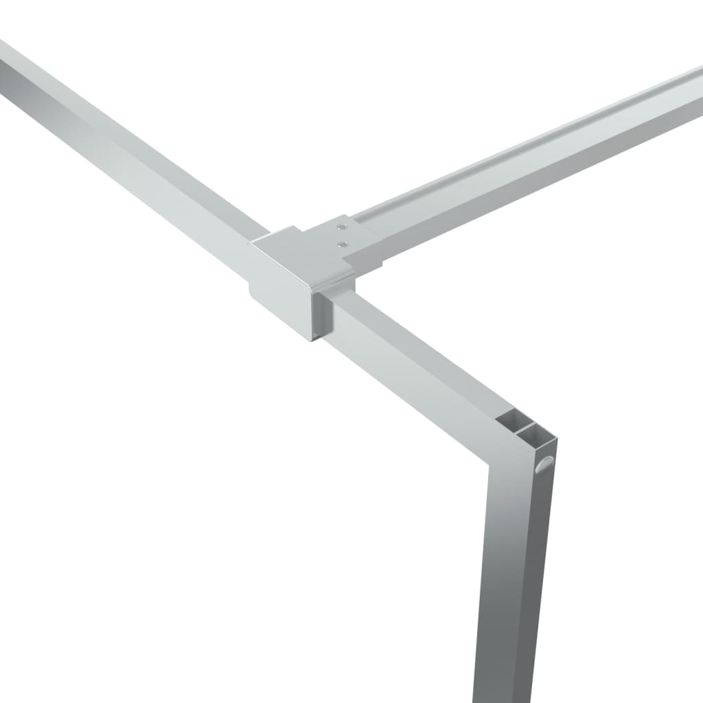 Paravan duș walk-in argintiu 115x195 cm sticlă ESG transparentă GartenMobel Dekor