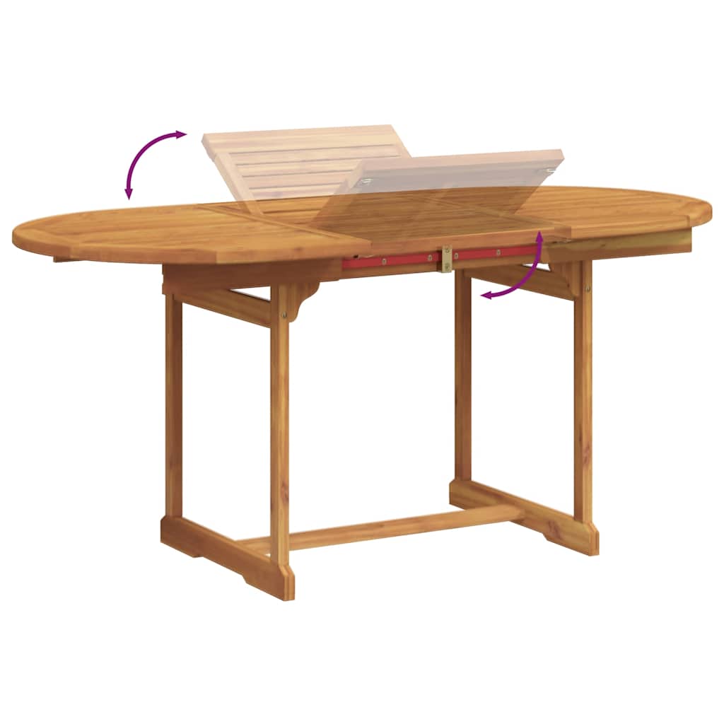 Set mobilier de grădină, 7 piese, lemn masiv acacia/textilenă GartenMobel Dekor