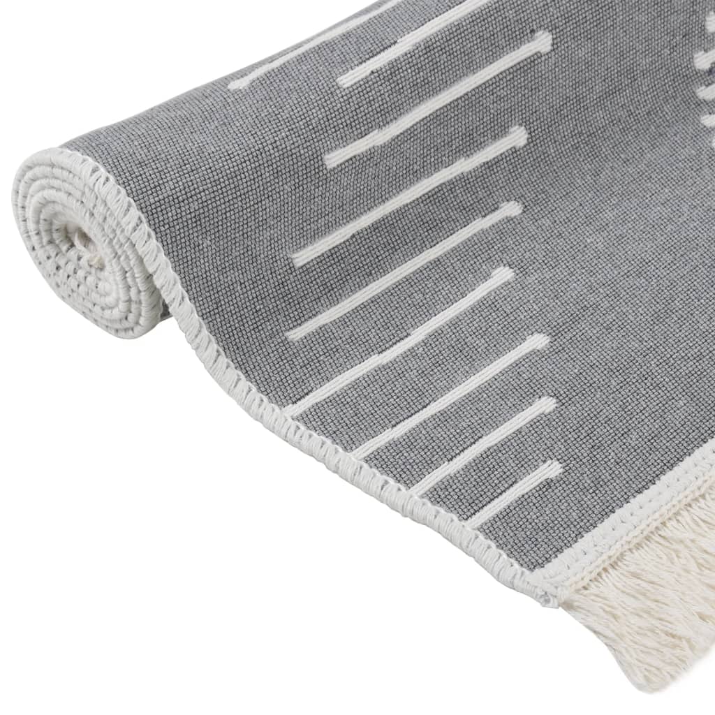 Covor, gri închis, 160x230 cm, bumbac GartenMobel Dekor