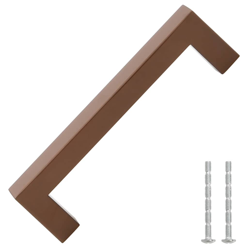 Mânere de dulap, 10 buc., bronz, 128 mm, oțel inoxidabil GartenMobel Dekor