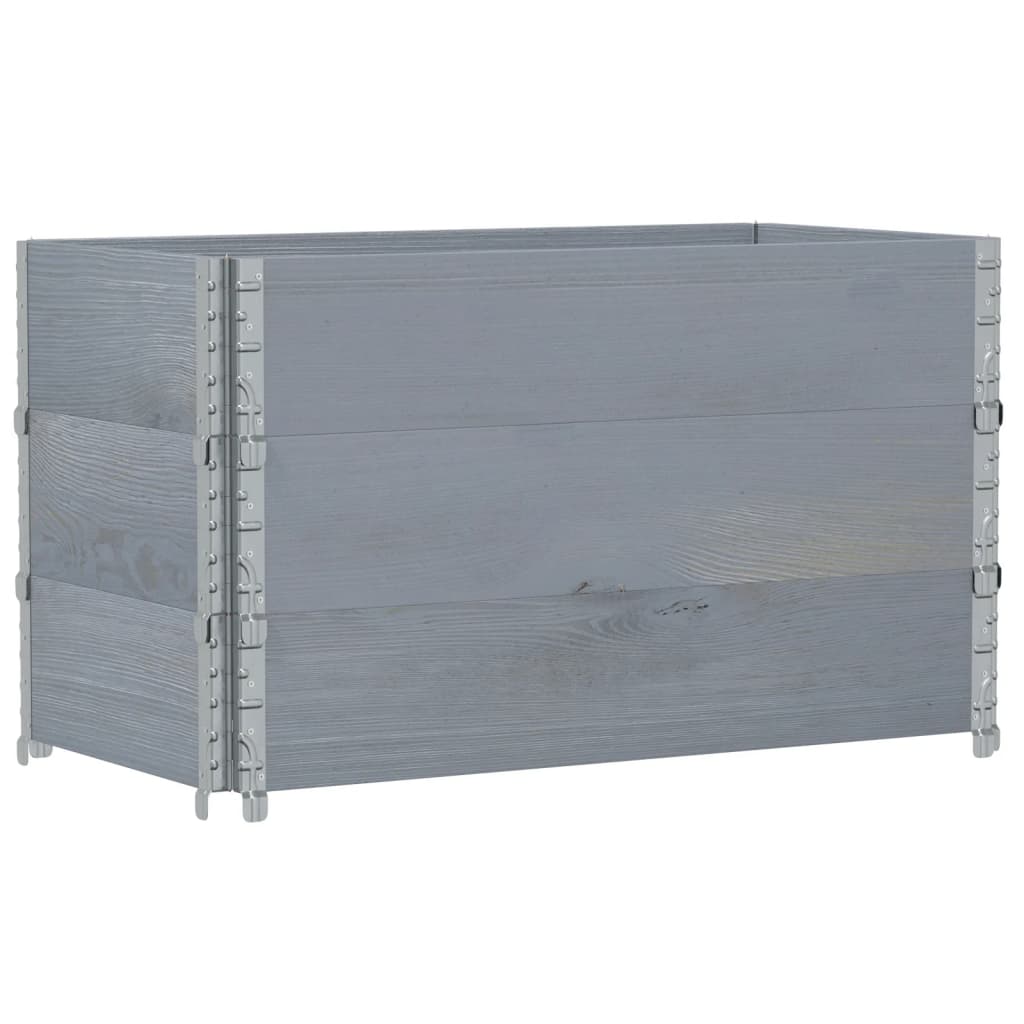 Jardinieră de grădină, gri, 100x50 cm, lemn masiv pin GartenMobel Dekor