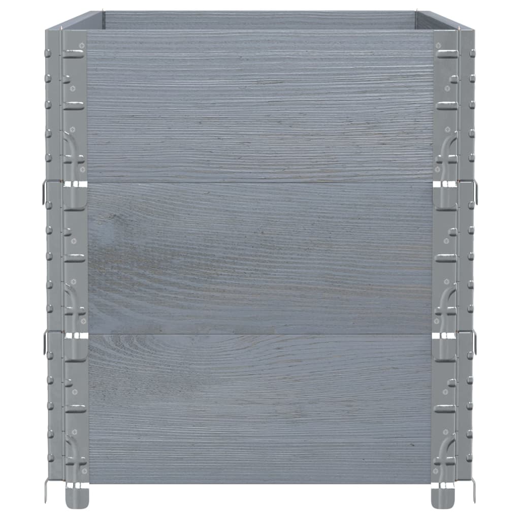 Jardinieră de grădină, gri, 100x50 cm, lemn masiv pin GartenMobel Dekor