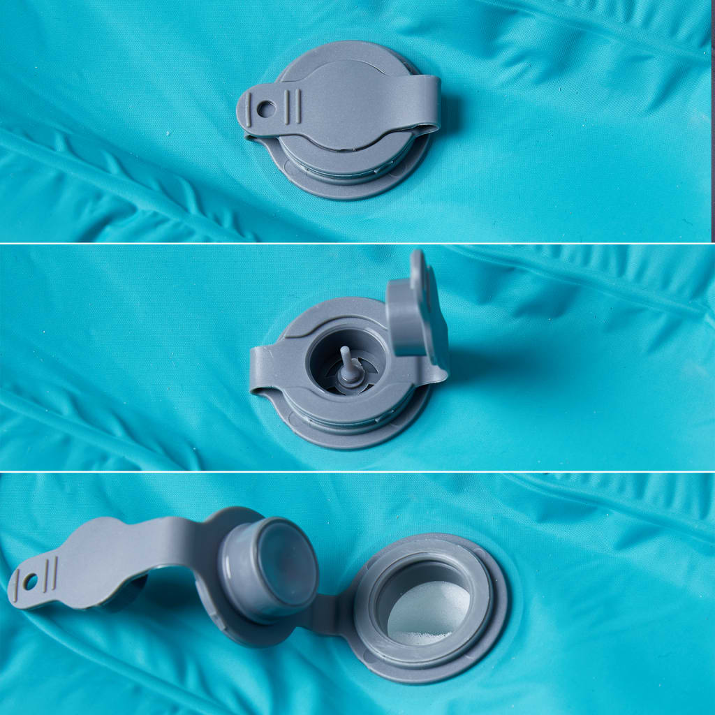 Saltea de camping auto-gonflabilă cu pernă, 1 persoană albastru GartenMobel Dekor