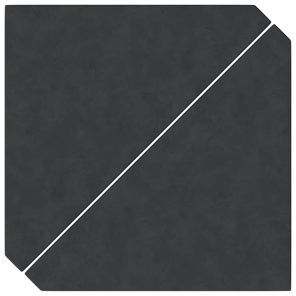 Plăci cu greutate umbrelă 2 buc Granit Negru Triunghiular 14 kg GartenMobel Dekor