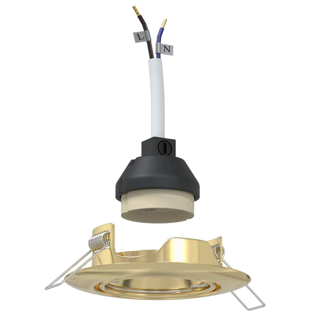 Spot 12 pcs Auriu 9 x 9 x 2.5 cm Metal GartenMobel Dekor