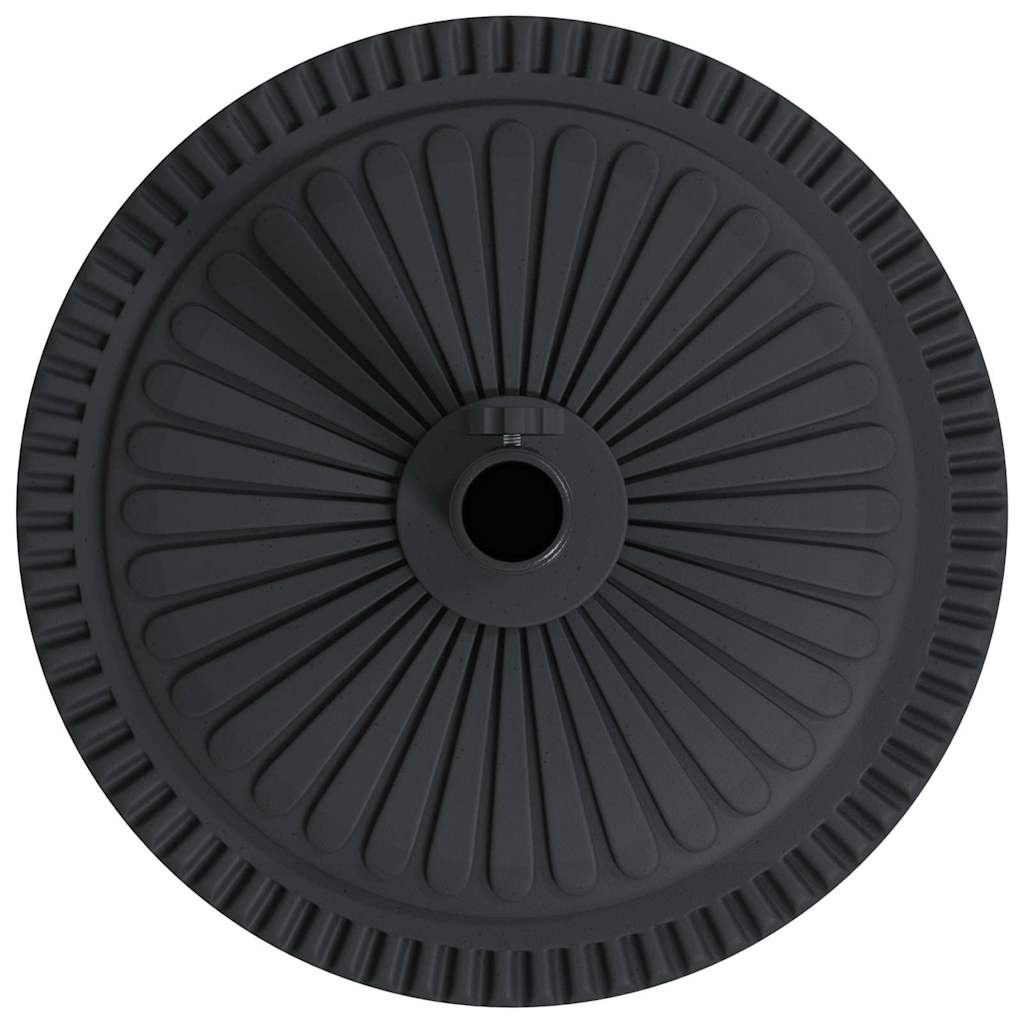 Bază pentru umbrelă Art Deco Negru Ø 45 x 39.5 cm Fier GartenMobel Dekor