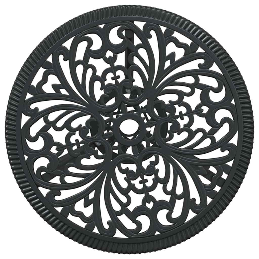 Set Bistro de Grădină 3 pcs Negru Aluminiu GartenMobel Dekor