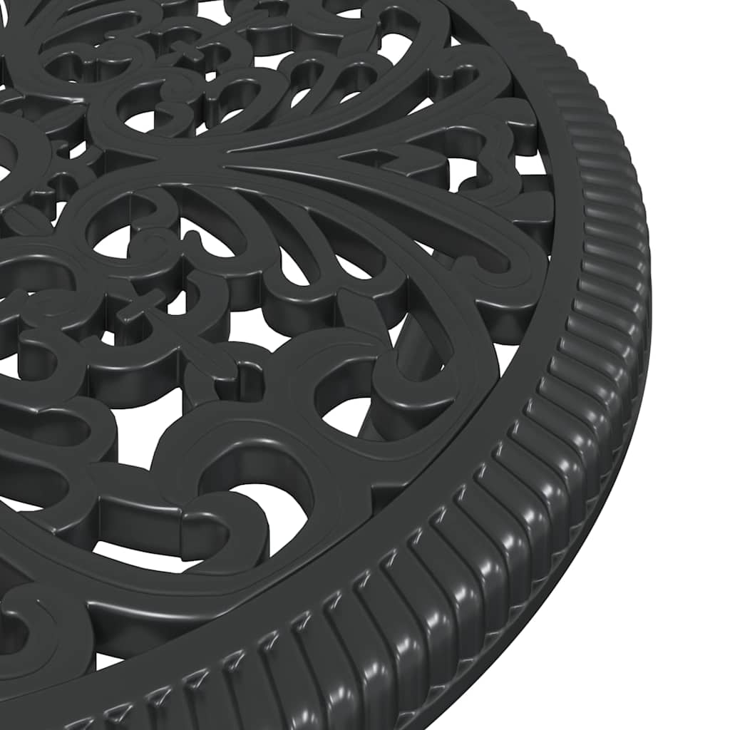 Set Bistro de Grădină 3 pcs Negru Aluminiu GartenMobel Dekor