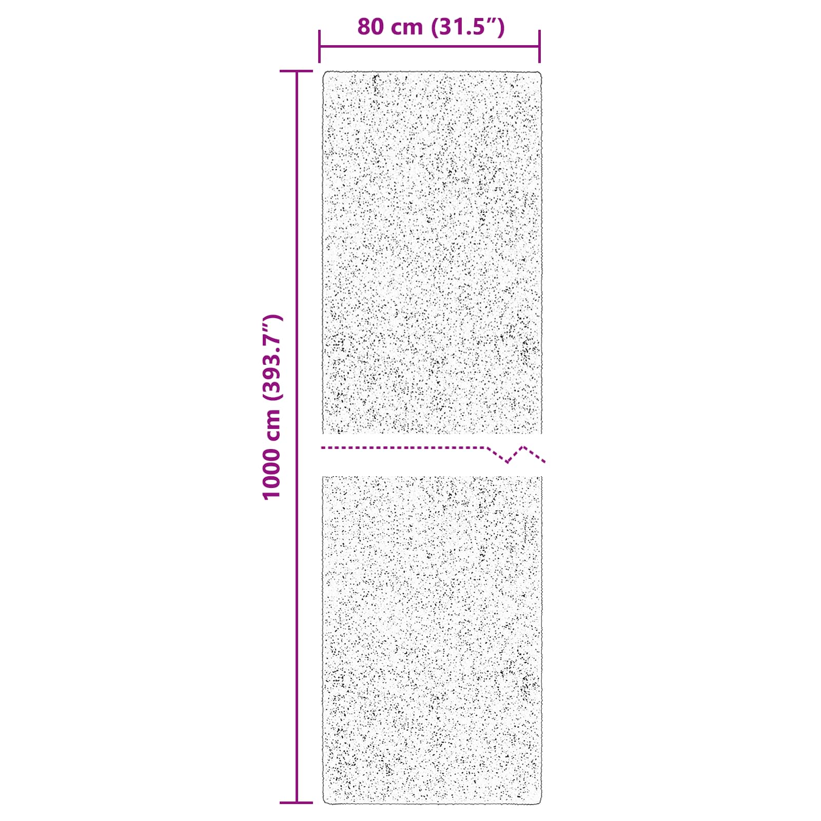 Covoare de zonă HUARTE Crem 1000 x 80 cm Poliester GartenMobel Dekor
