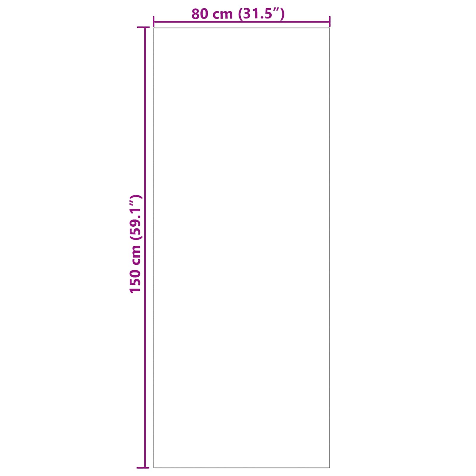 Covoare de zonă PALMERAS Verde 150 x 80 cm Poliester GartenMobel Dekor