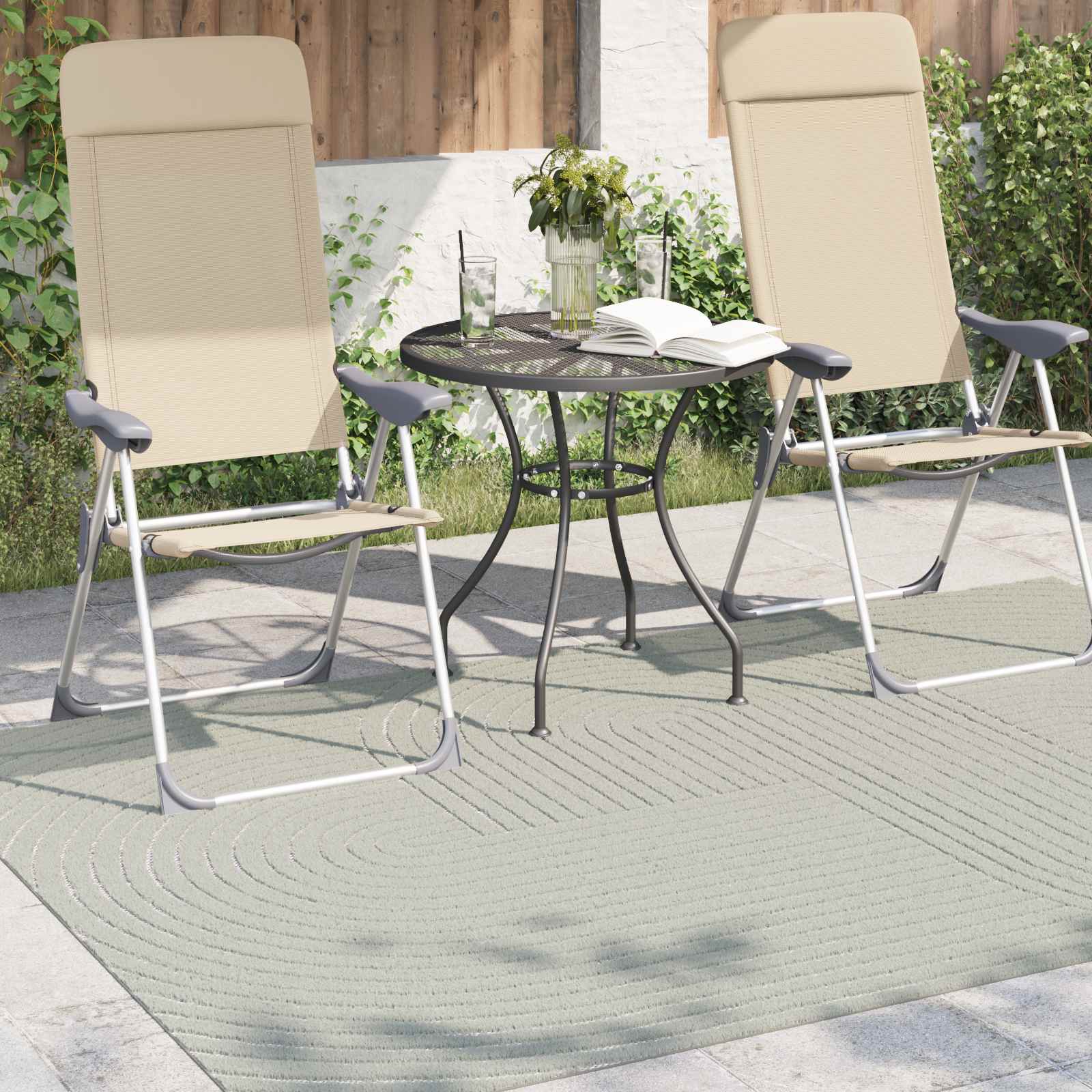 Covoare de zonă PALMERAS Verde 230 x 160 cm Poliester GartenMobel Dekor