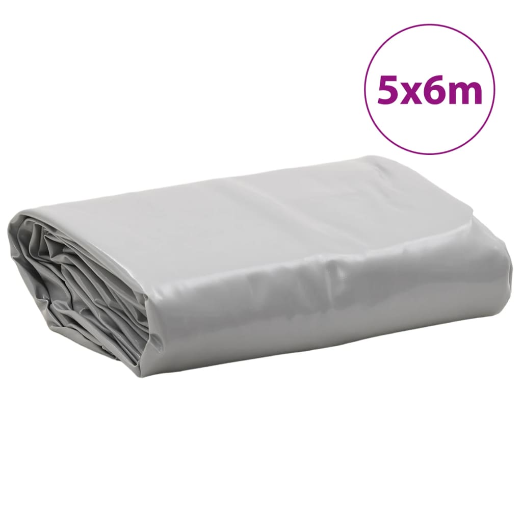 Prelată, gri, 5x6 m, 650 g/m² GartenMobel Dekor