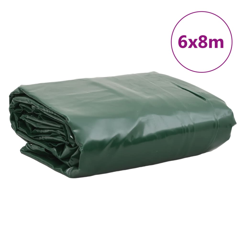Prelată, verde, 6x8 m, 650 g/m² GartenMobel Dekor