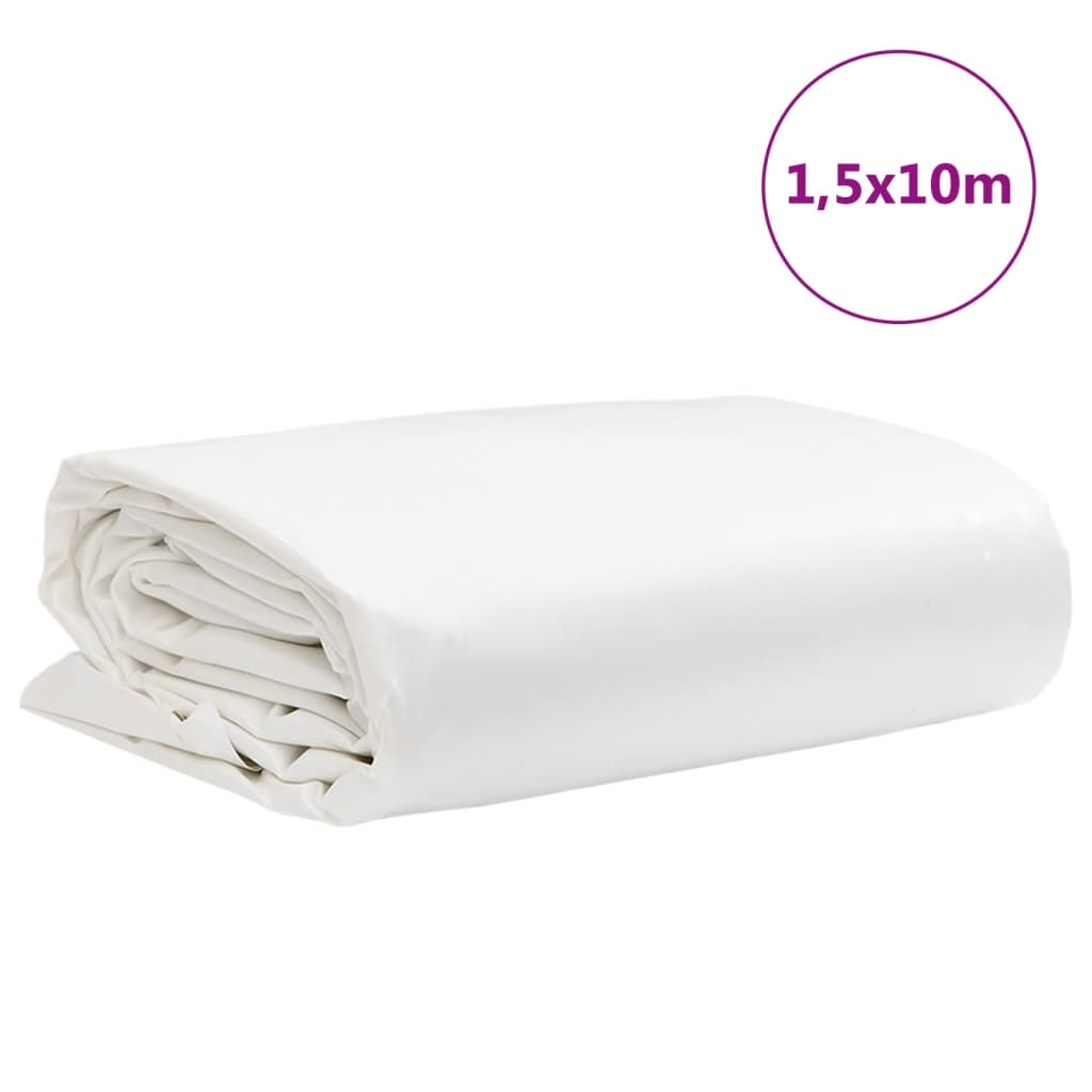Prelată, alb, 1,5x10 m, 650 g/m² GartenMobel Dekor