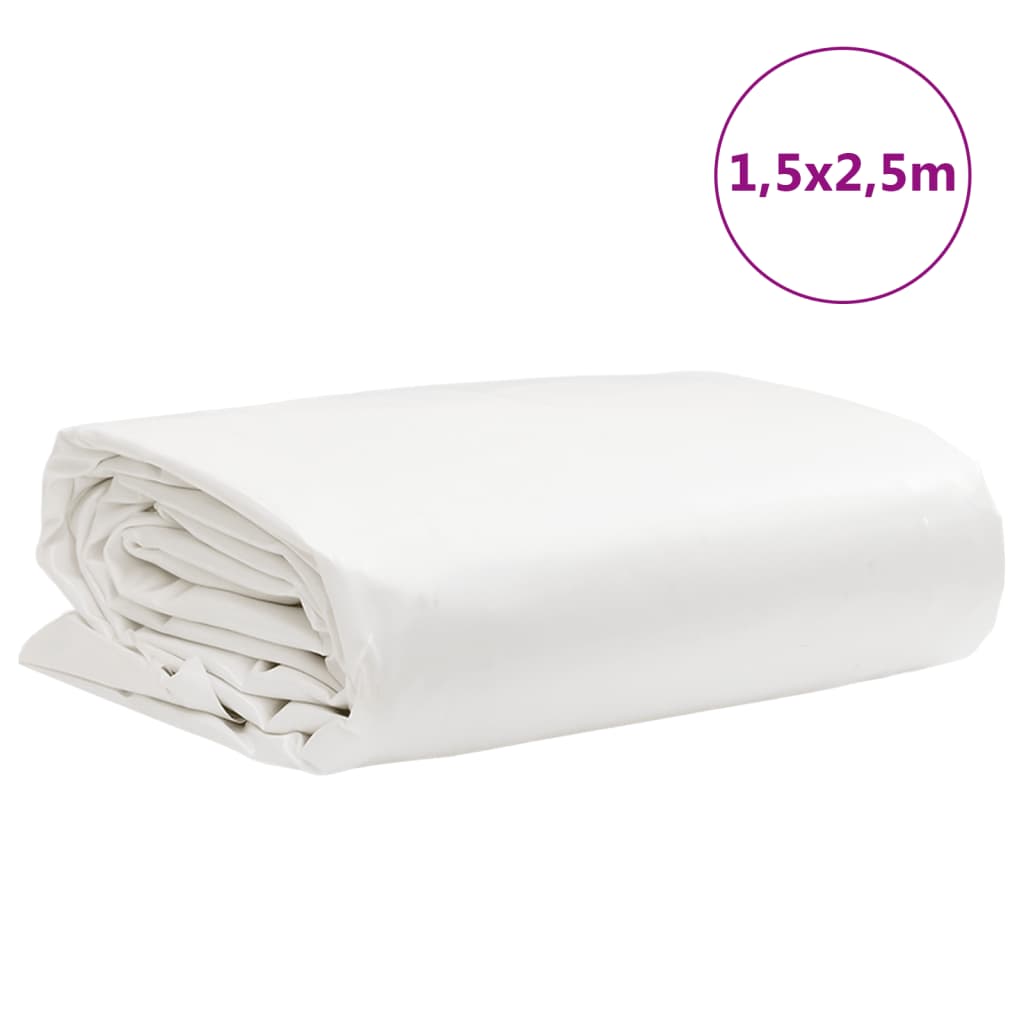 Prelată, alb, 1,5x2,5 m, 650 g/m² GartenMobel Dekor