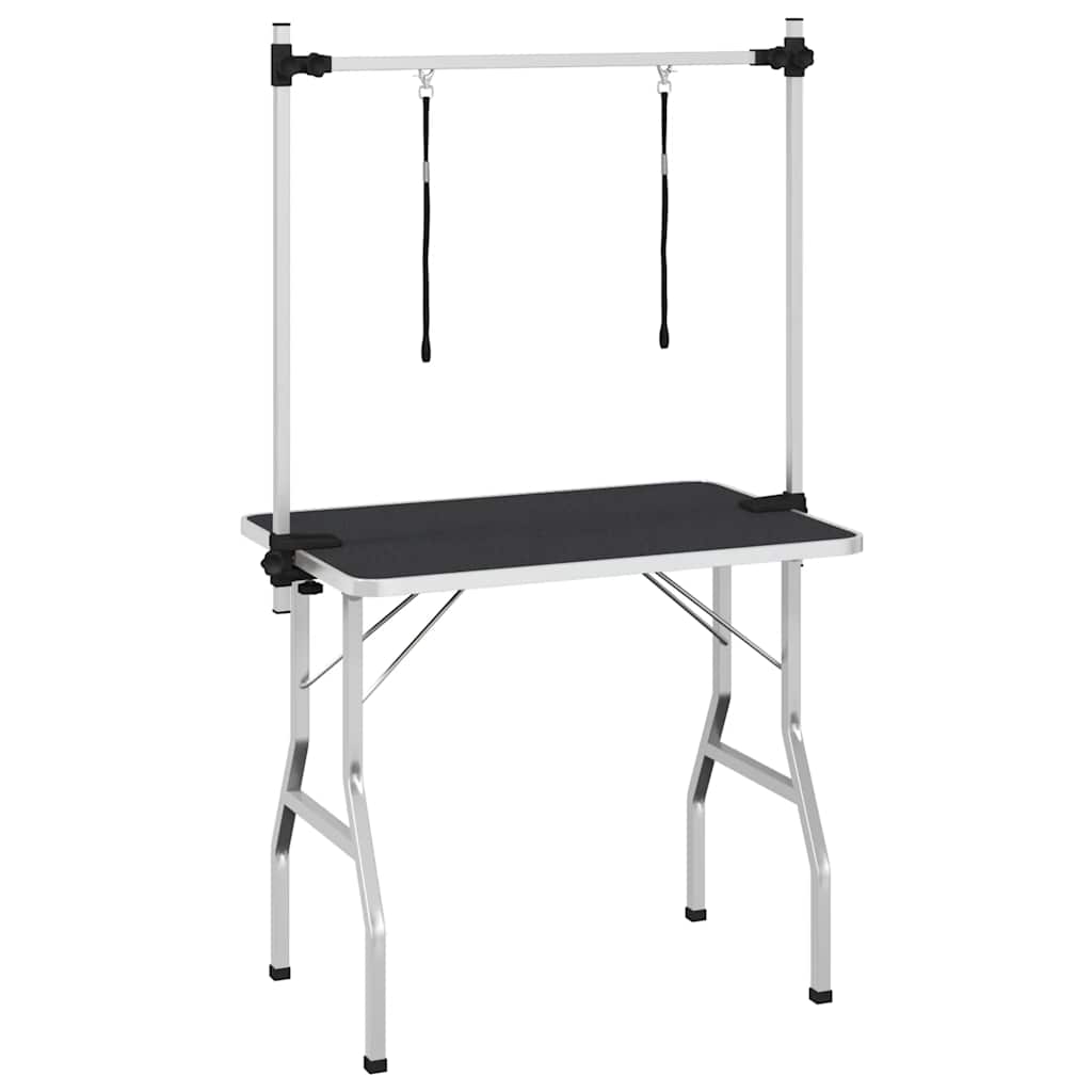 Masă de toaletare câini, pisici, animale companie, 2 lațuri GartenMobel Dekor