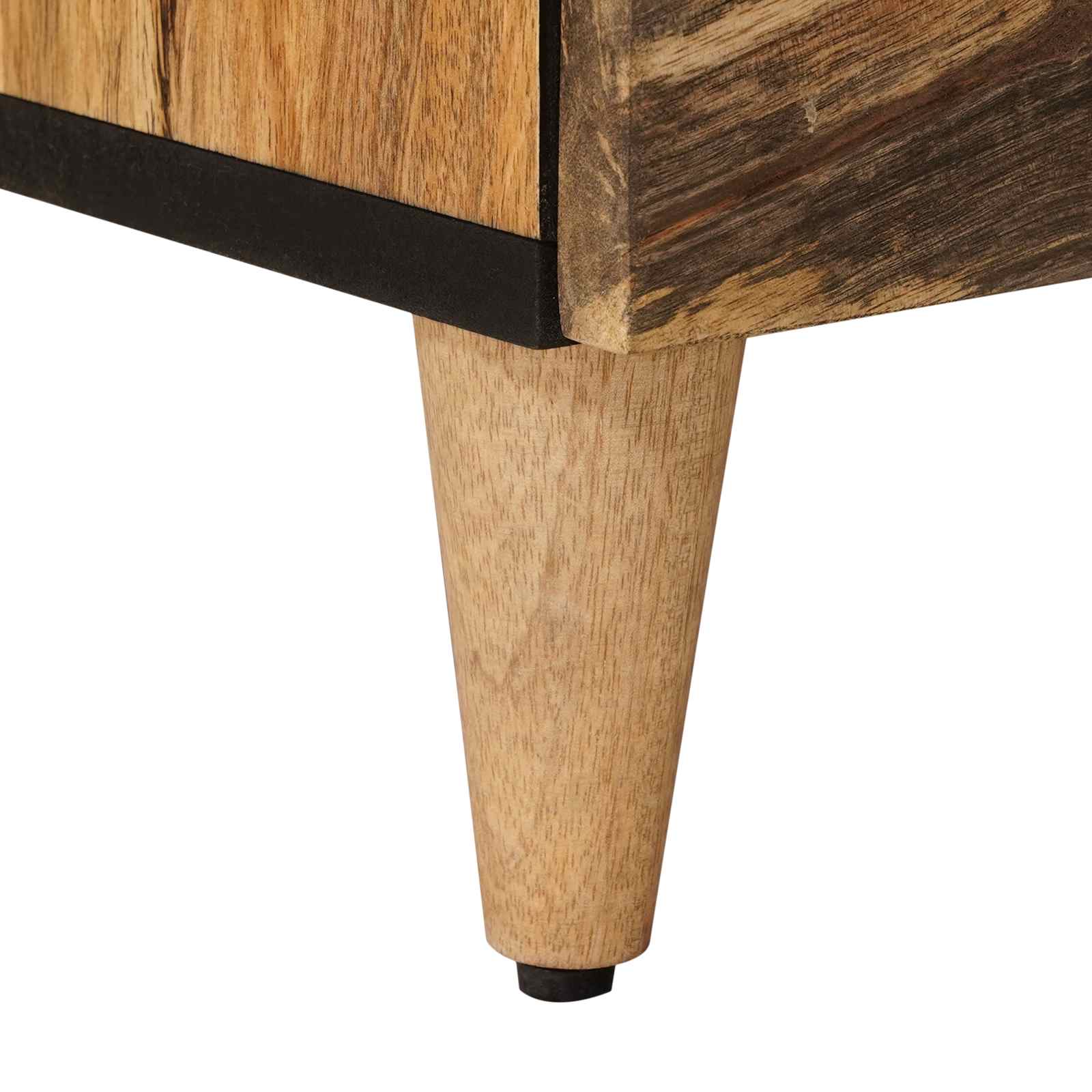 Cabinet TV cu raft natural 70 x 33 x 46 cm Lemn de mango solid GartenMobel Dekor