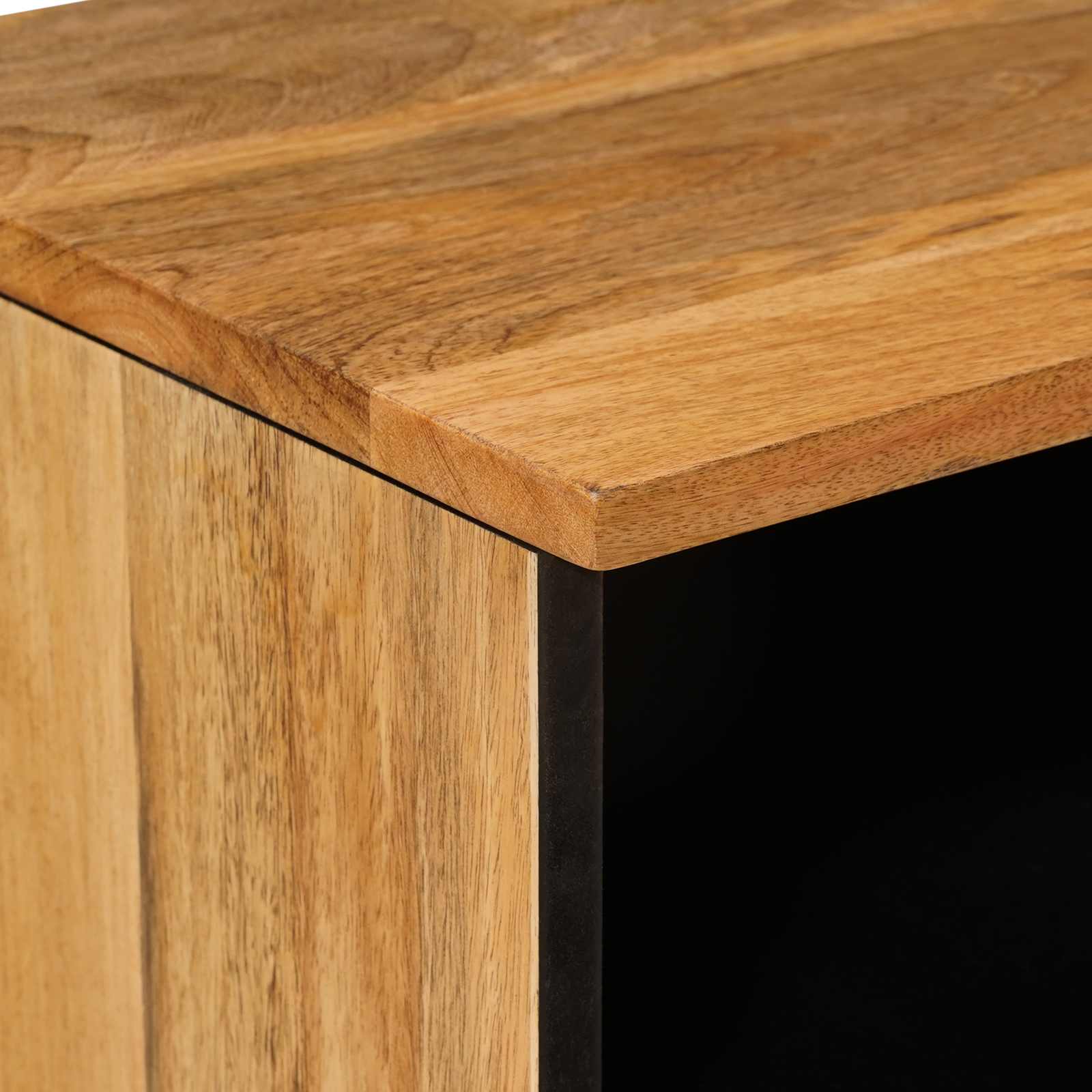 Cabinet TV cu raft natural 70 x 33 x 46 cm Lemn de mango solid GartenMobel Dekor