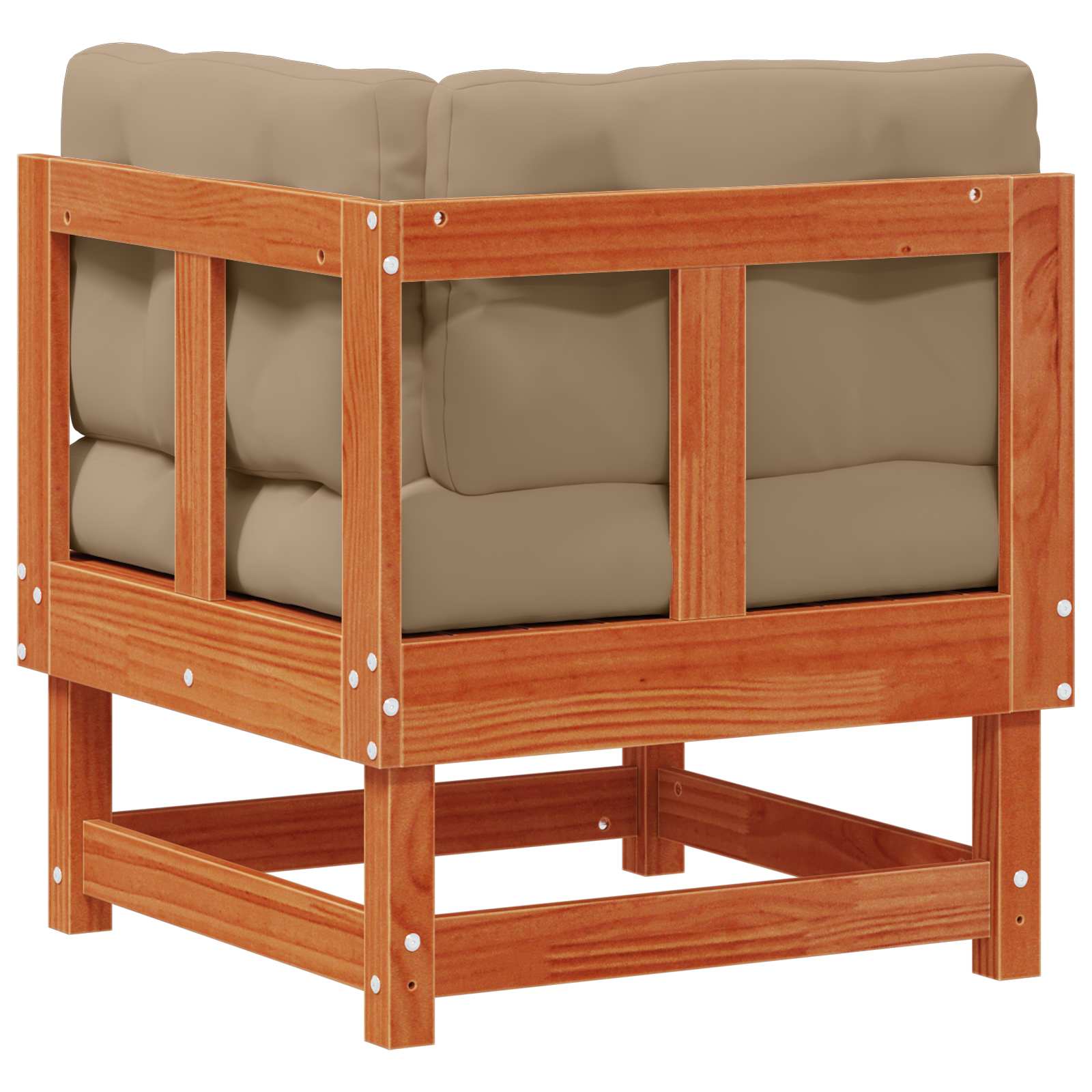 Sofa de colț pentru grădină Lemn masiv de pin Maro Ceară GartenMobel Dekor