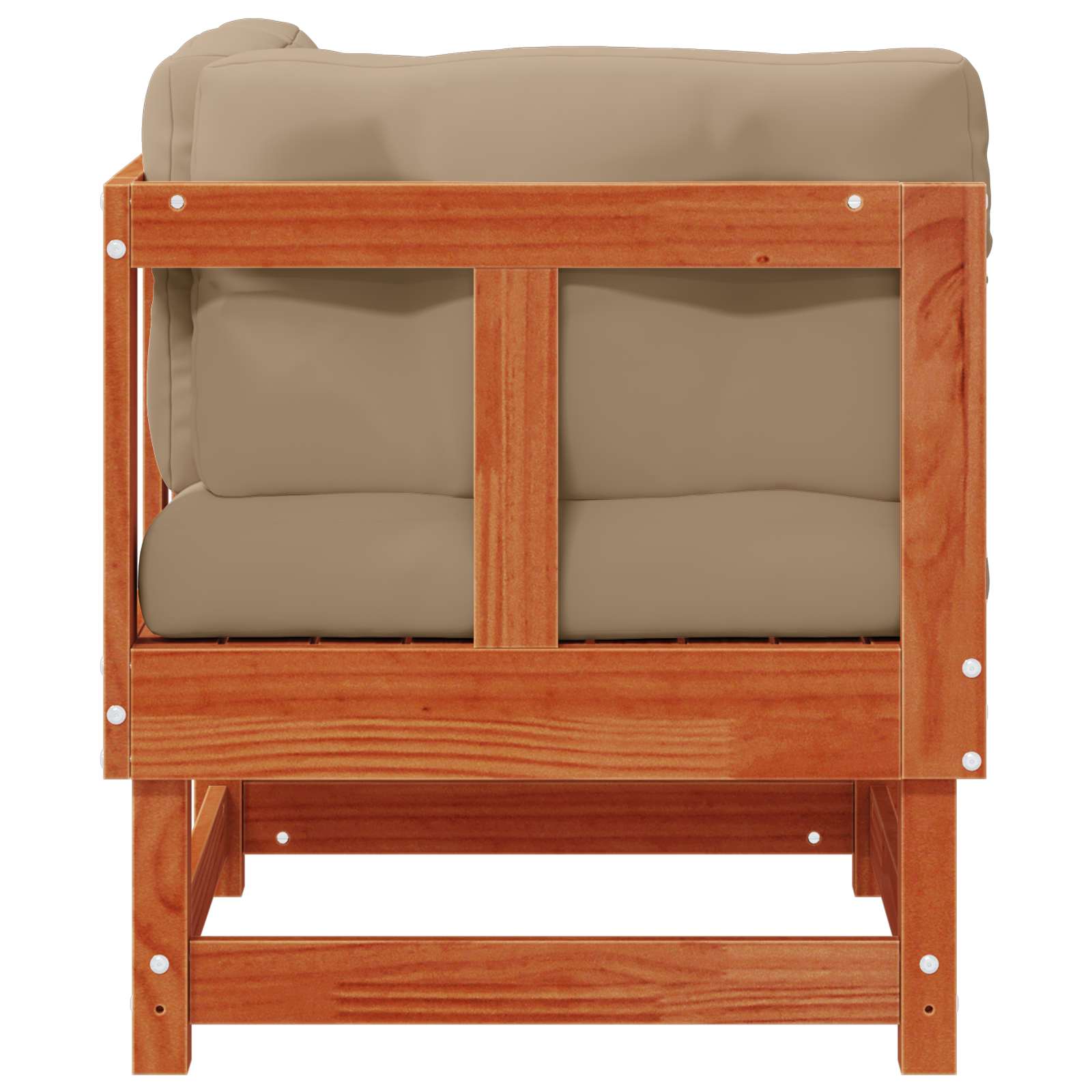 Sofa de colț pentru grădină Lemn masiv de pin Maro Ceară GartenMobel Dekor