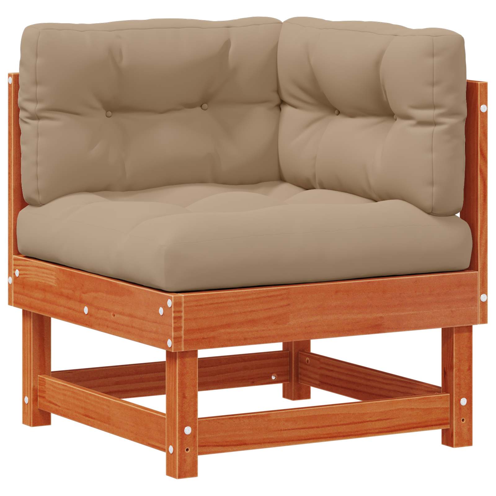 Sofa de colț pentru grădină Lemn masiv de pin Maro Ceară GartenMobel Dekor