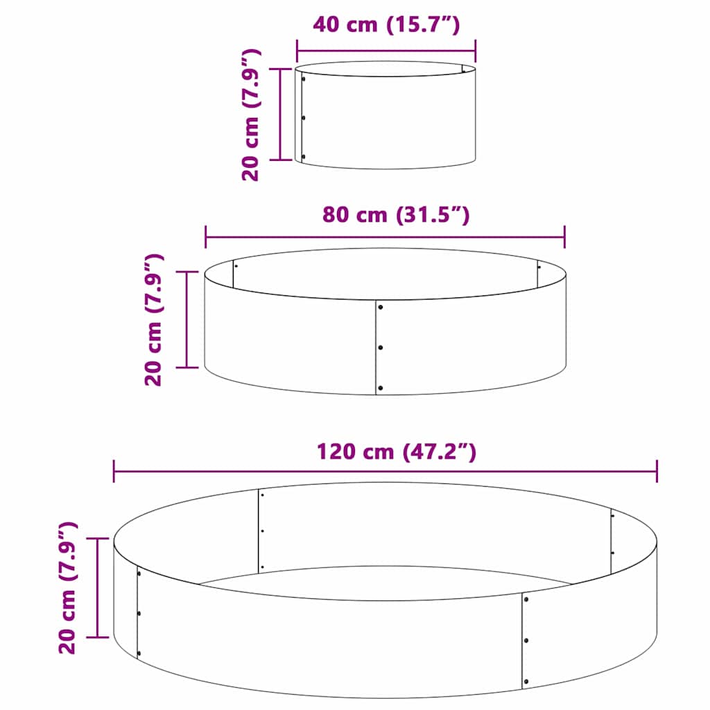 Vază pentru Grădină Antracit 120 x 120 x 20 cm GartenMobel Dekor