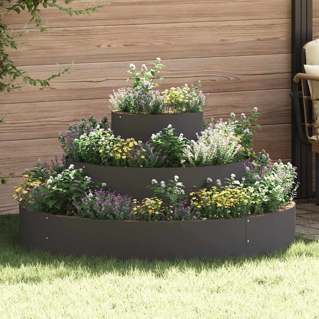 Vază pentru Grădină Negru 120 x 120 x 20 cm GartenMobel Dekor