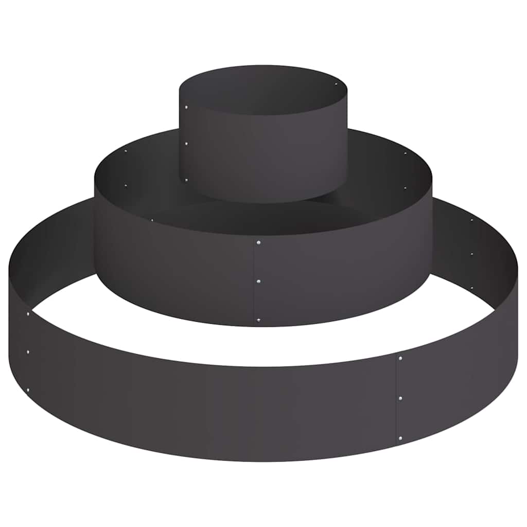 Vază pentru Grădină Negru 120 x 120 x 20 cm GartenMobel Dekor