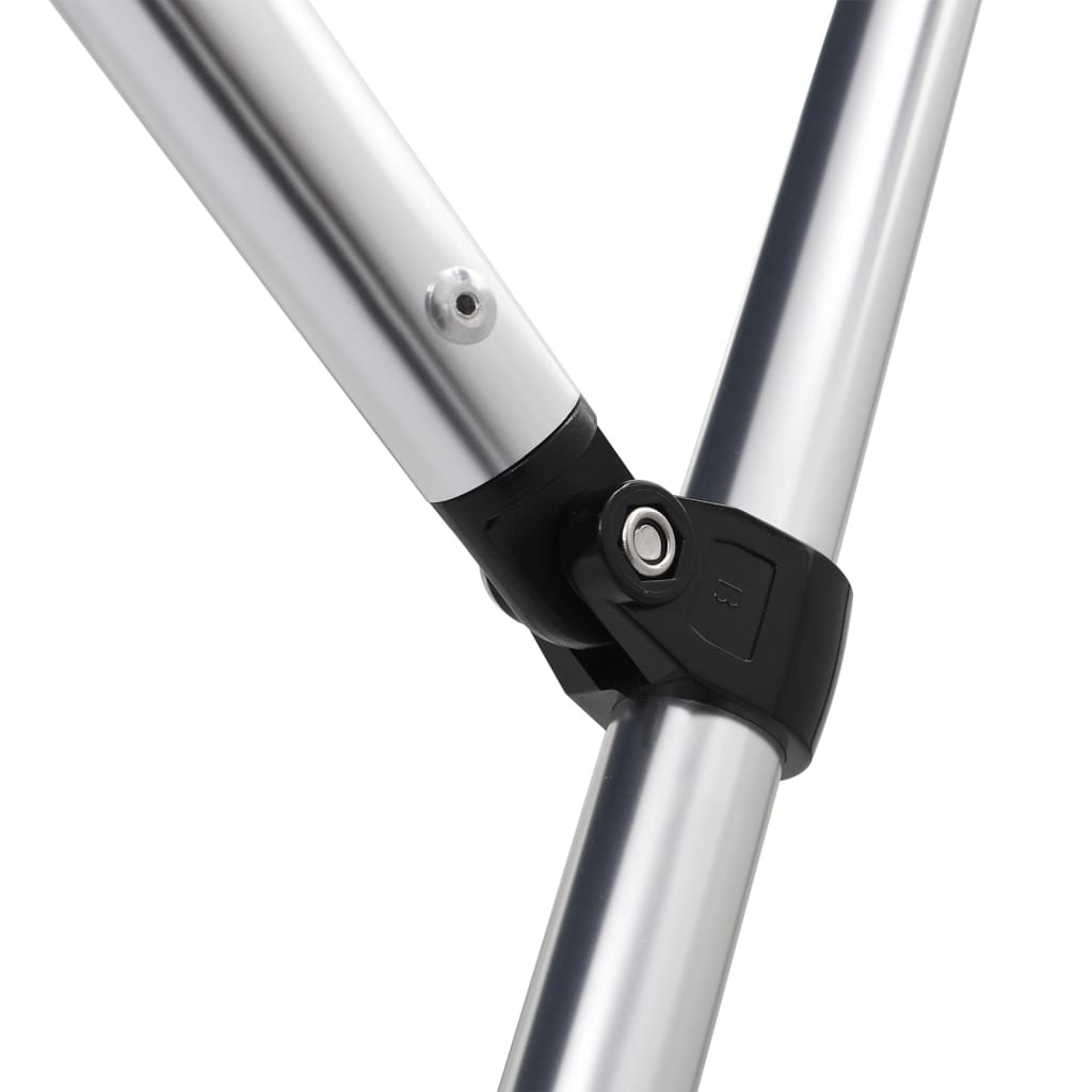 Parasolar barcă Bimini cu 4 arcuri, negru, 243x210x137 cm GartenMobel Dekor