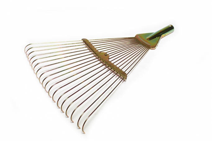 Grebla metalica reglabila pentru frunze, fara coada, Micul Fermier GF-1011