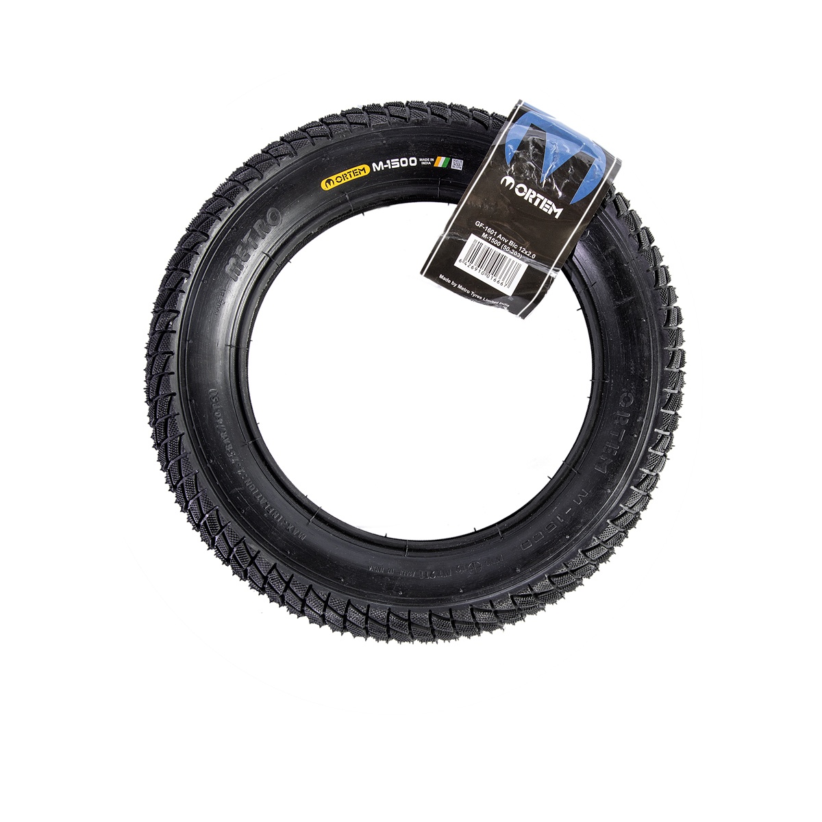 Anvelopă bicicletă 12x2.00 (ETRTO 50-203) Street, M-1500, negru