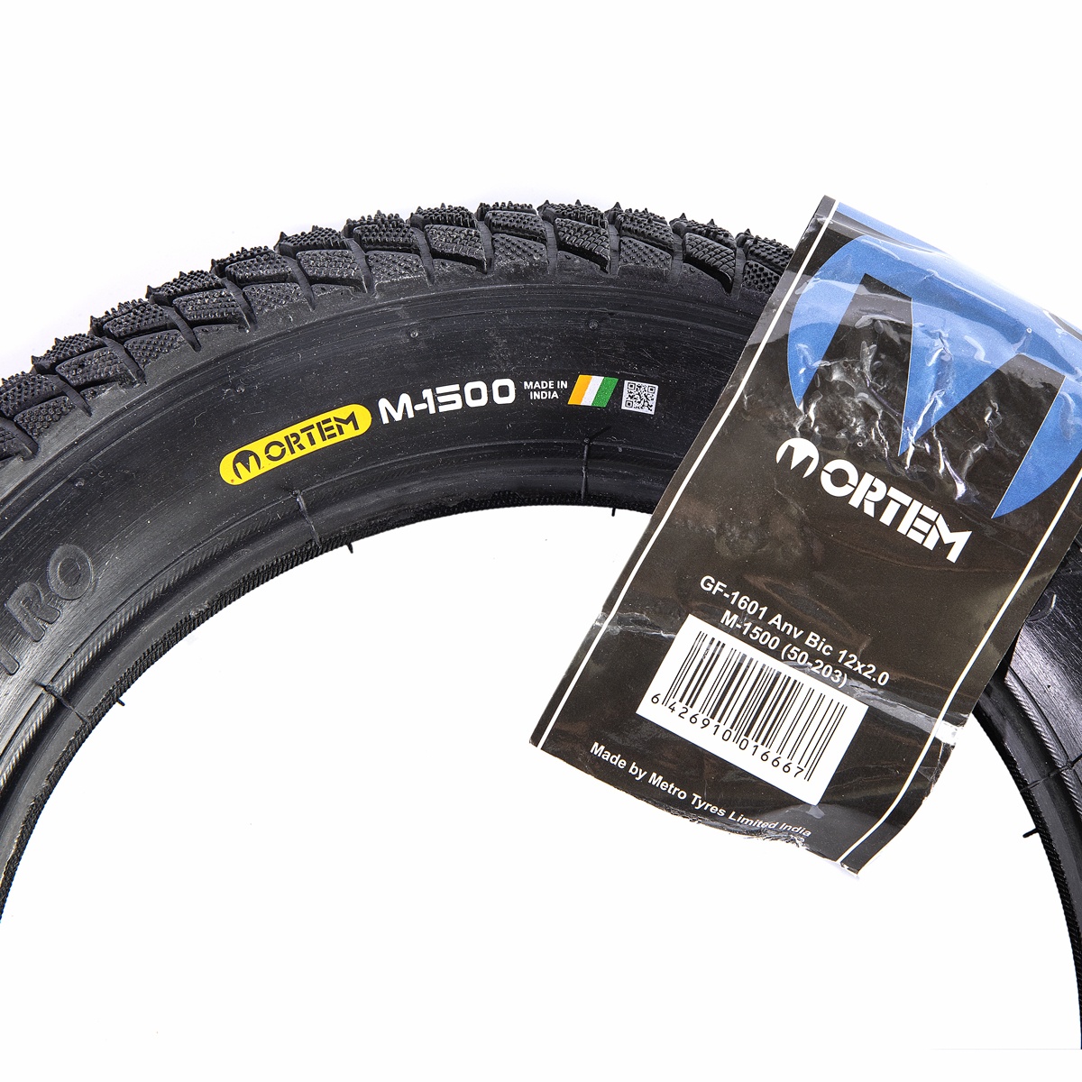 Anvelopă bicicletă 12x2.00 (ETRTO 50-203) Street, M-1500, negru