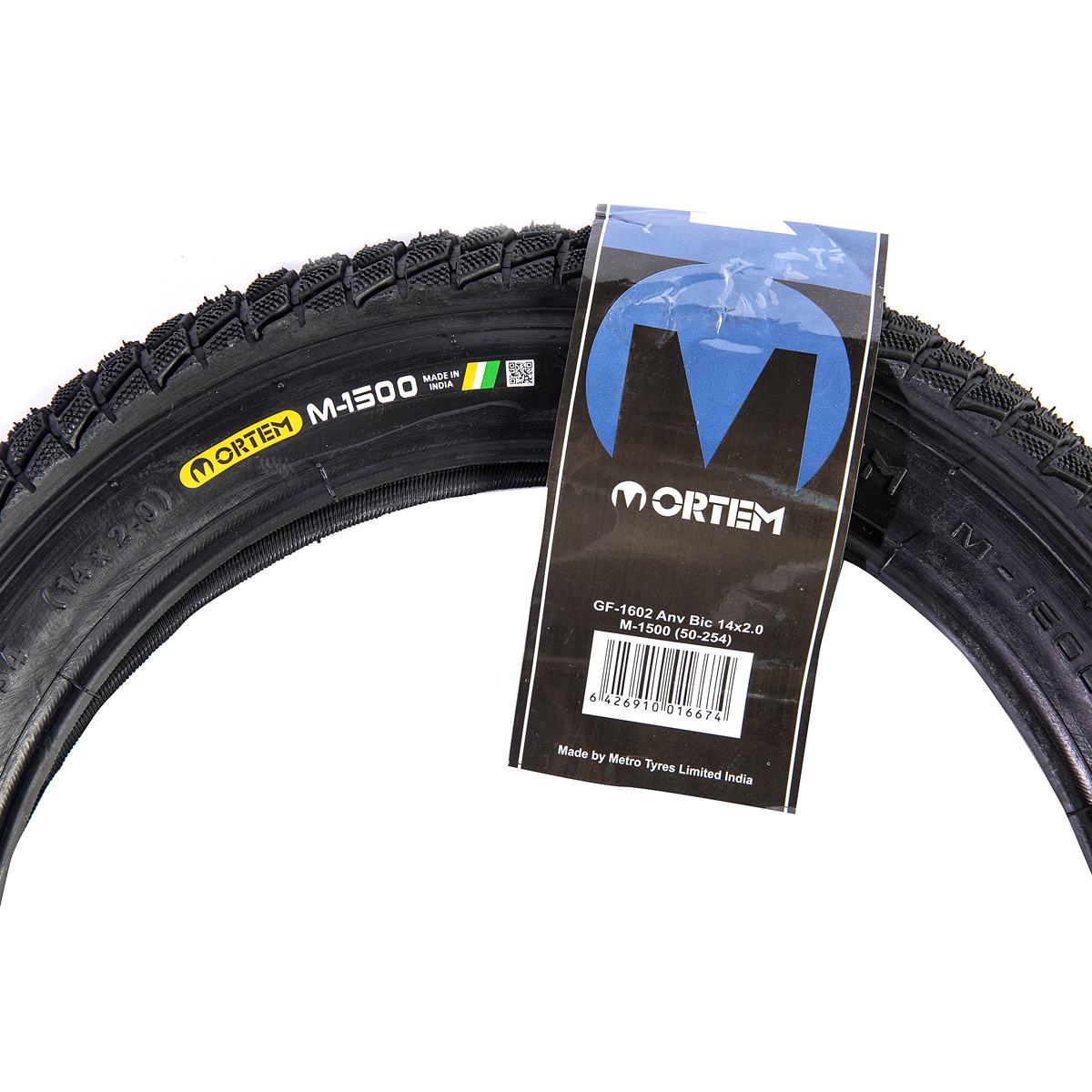 Anvelopă bicicletă 14x2.00 (ETRTO 50-254) Street, M-1500, negru