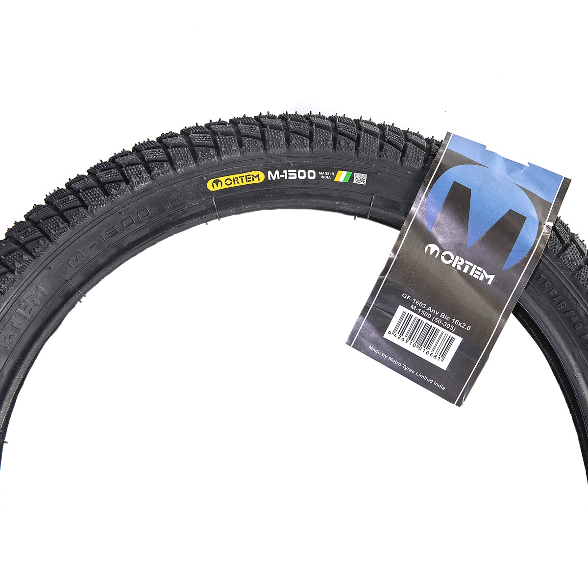 Anvelopă bicicletă 16x2.00 (ETRTO 50-305) M-1500, profil Street, negru