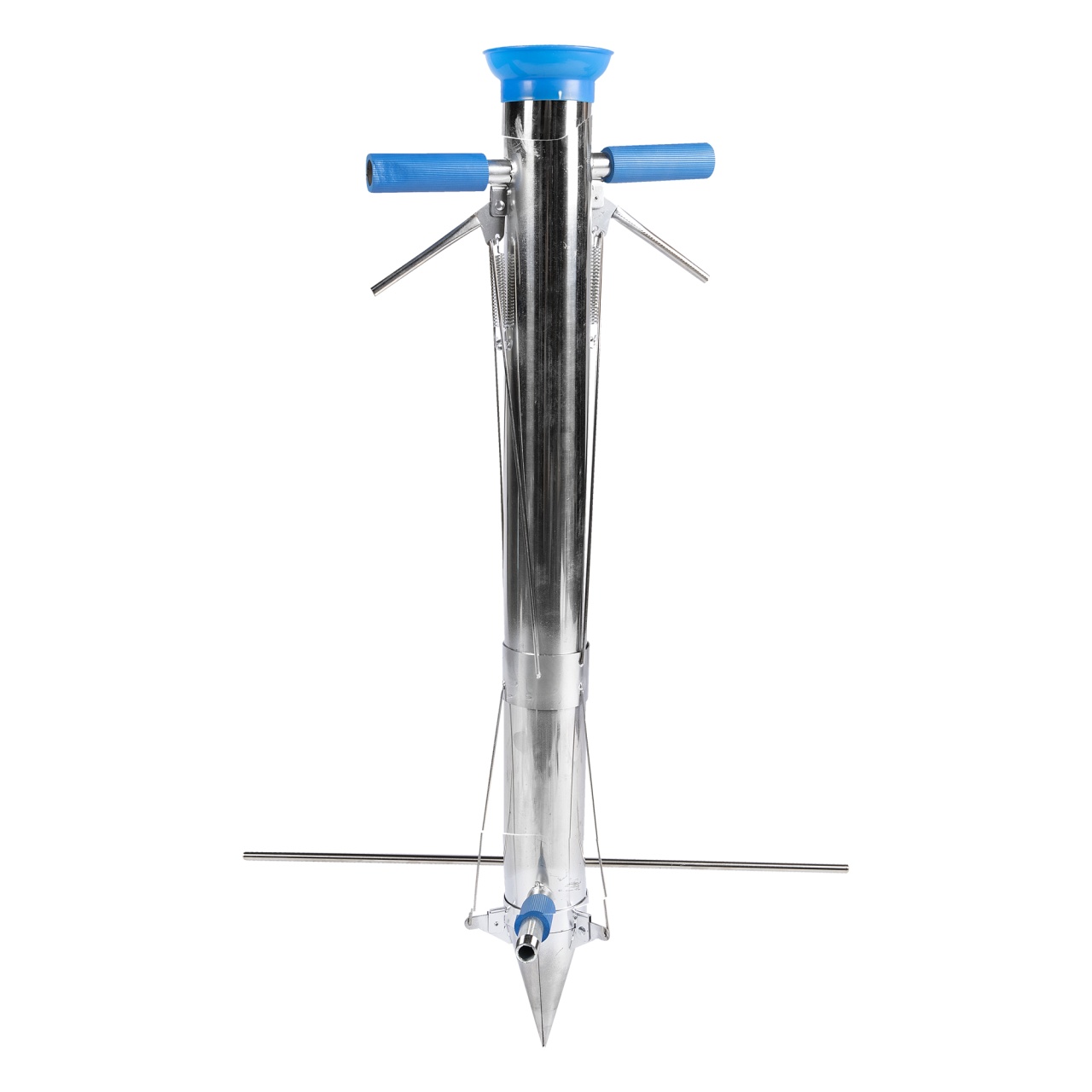 Plantator din inox cu 2 mânere și pedală pentru răsaduri, Micul Fermier GF-2107